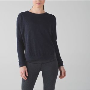 Lululemon Navy Bhakti Life Sweater Sz 8